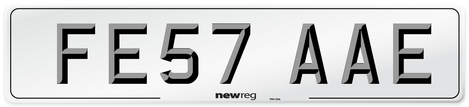 FE57 AAE Number Plate from New Reg